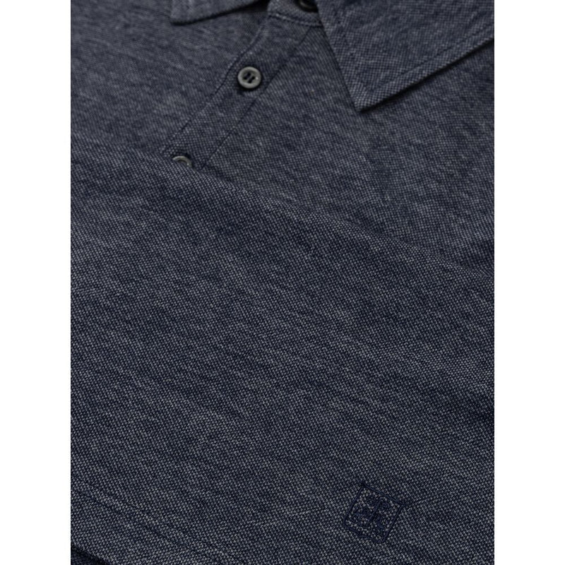 Blue Wool Polo Shirt Corneliani