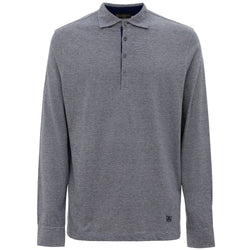 Gray Cotton Polo Shirt Corneliani