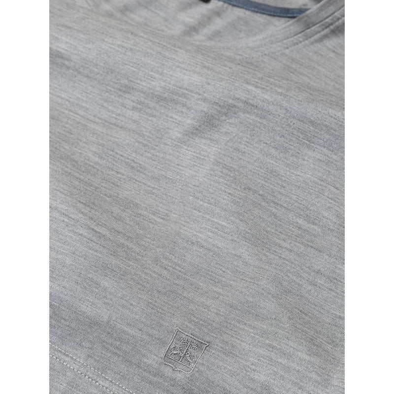 Gray Silk T-Shirt Corneliani