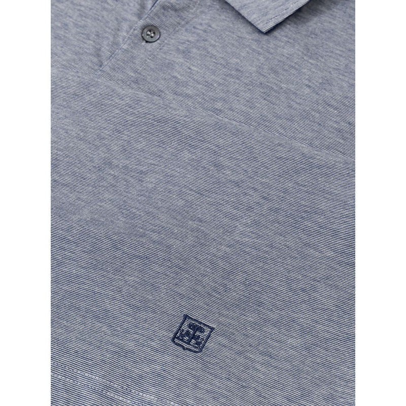 Gray Cotton Polo Shirt Corneliani