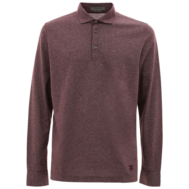 Purple Cotton Polo Shirt Corneliani