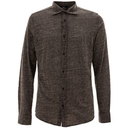 Gray Wool Shirt Corneliani