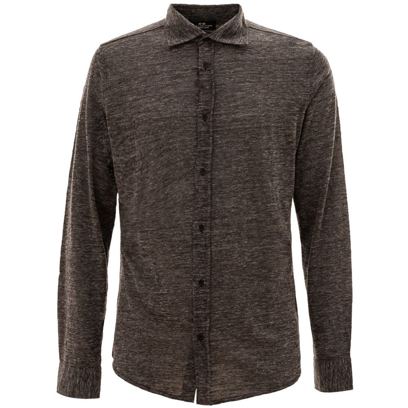 Gray Wool Shirt Corneliani