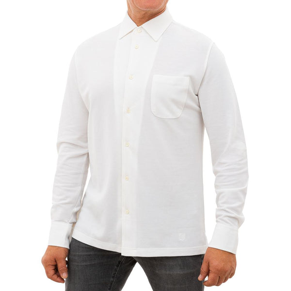 White Cotton Shirt Corneliani