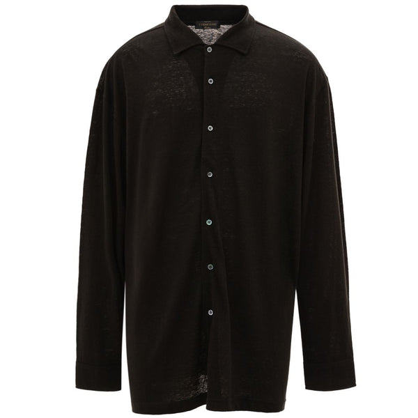 Black Linen Shirt Corneliani