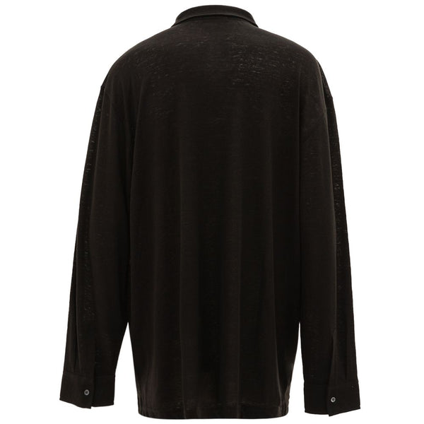 Black Linen Shirt Corneliani