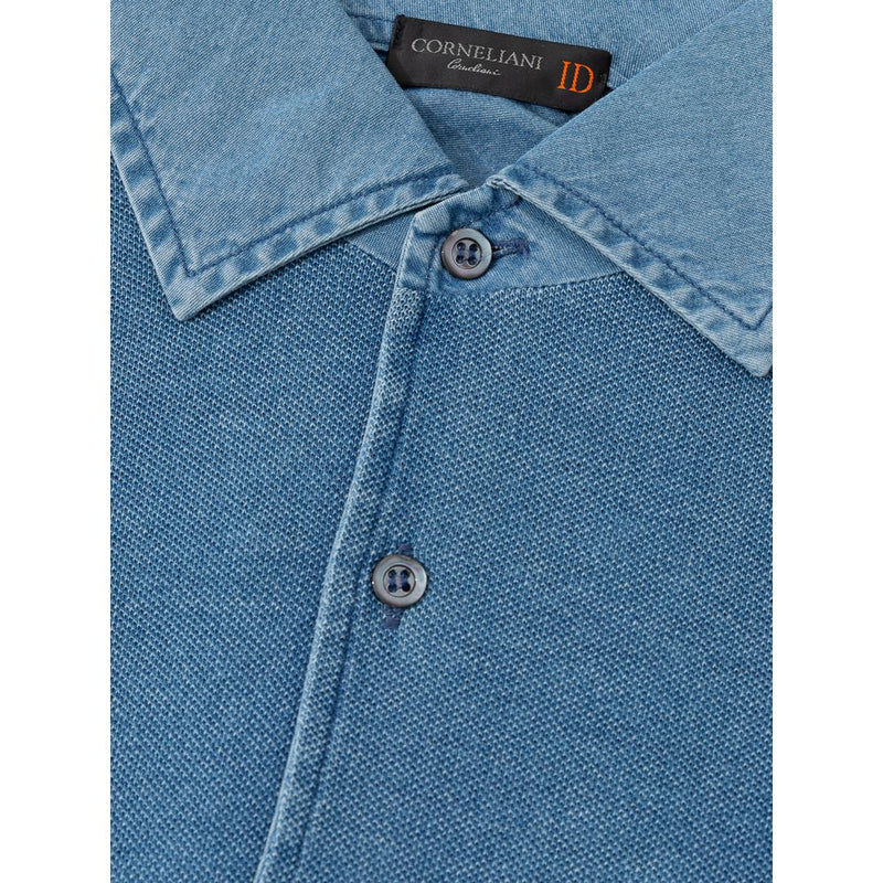 Light Blue Cotton Shirt Corneliani