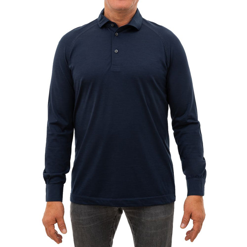 Blue Wool Vergine Polo Shirt Corneliani