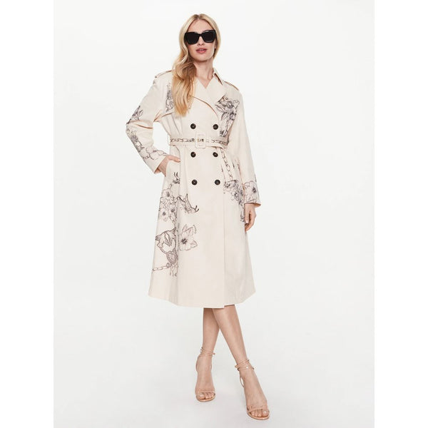 Beige Cotton Jackets & Coat PINKO