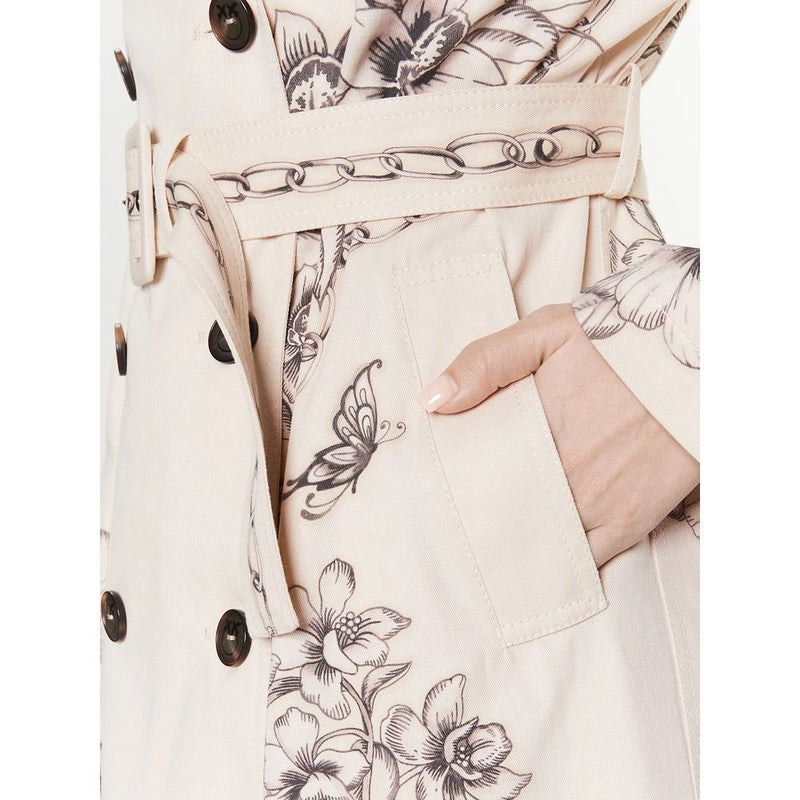 Beige Cotton Jackets & Coat PINKO