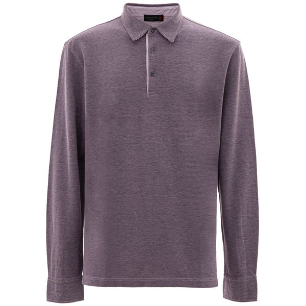 Purple Cotton Polo Shirt Corneliani