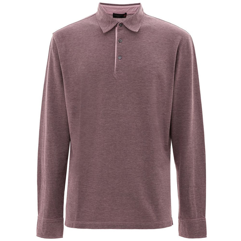 Purple Cotton Polo Shirt Corneliani