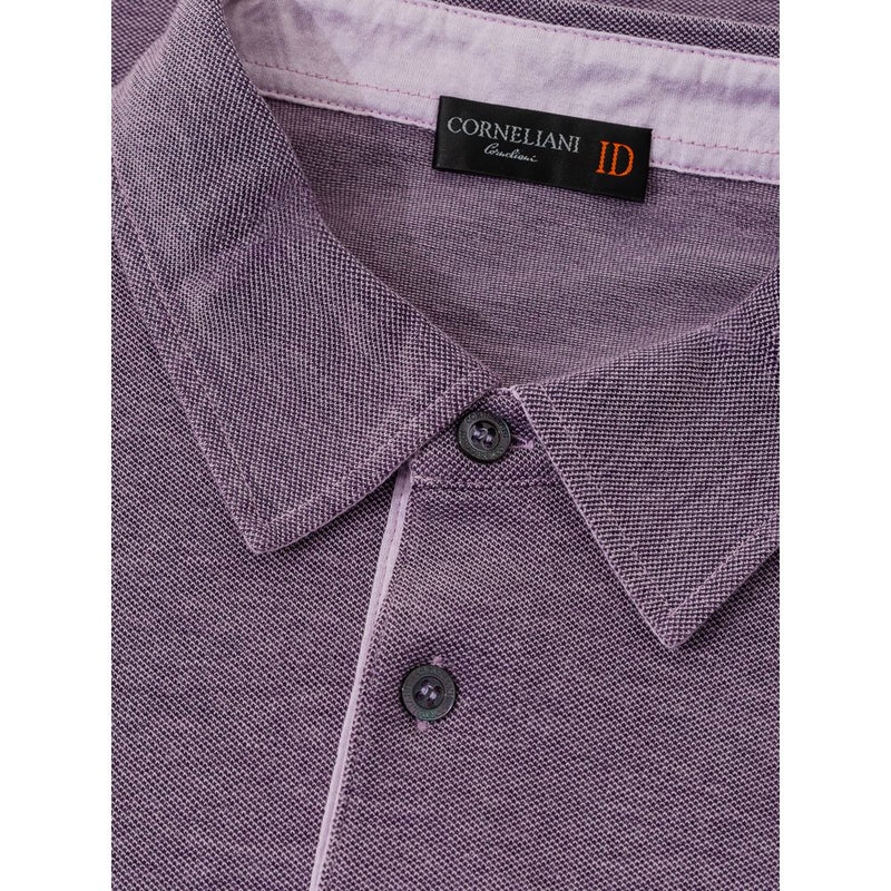 Purple Cotton Polo Shirt Corneliani