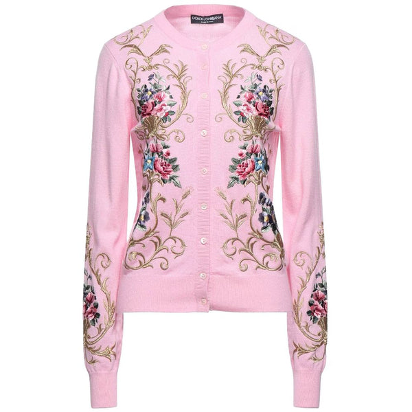 Pink Cashmere Sweater Dolce & Gabbana