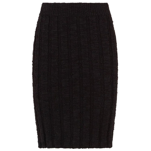 Black Wool Vergine Skirt Dolce & Gabbana