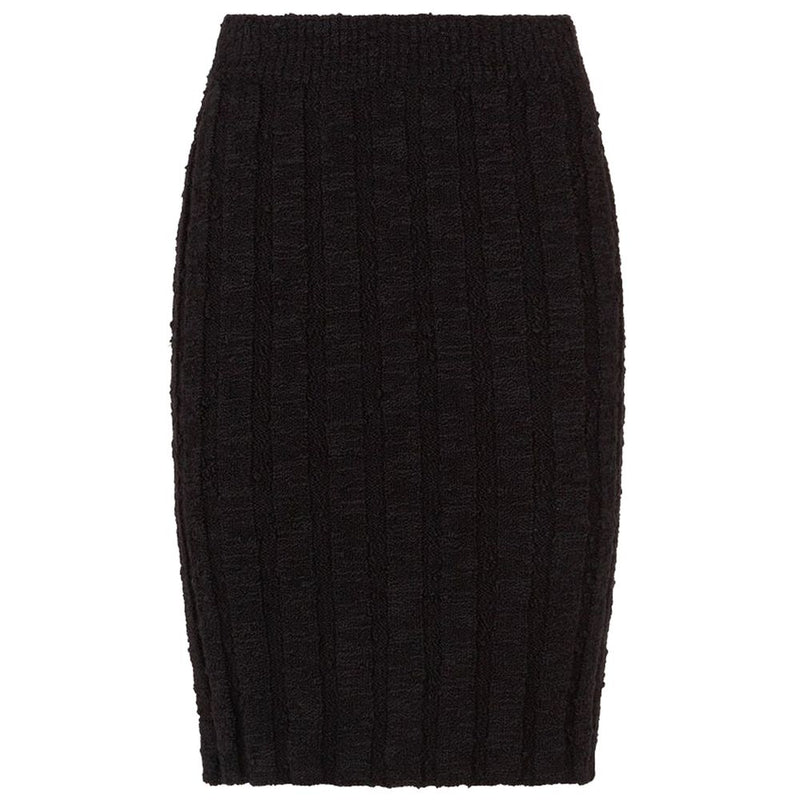 Black Wool Vergine Skirt Dolce & Gabbana