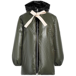 Green Nylon Jackets & Coat Jil Sander