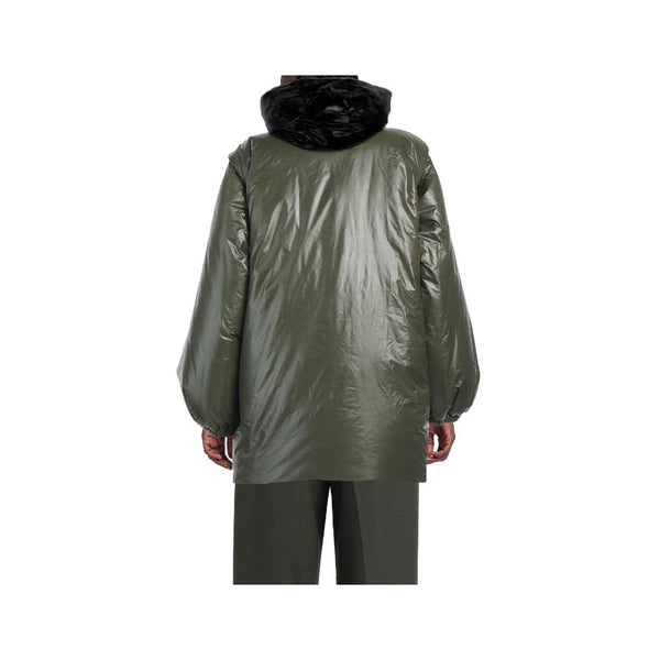 Green Nylon Jackets & Coat Jil Sander