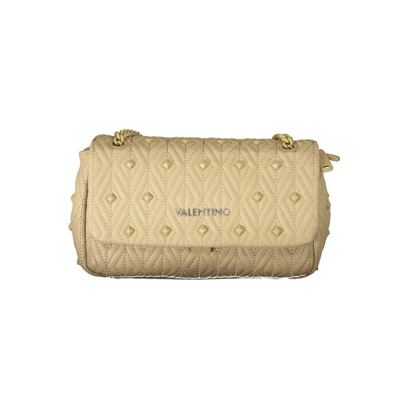 Beige Polyester Handbag Valentino Bags