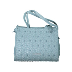 Light Blue Polyester Handbag Valentino Bags