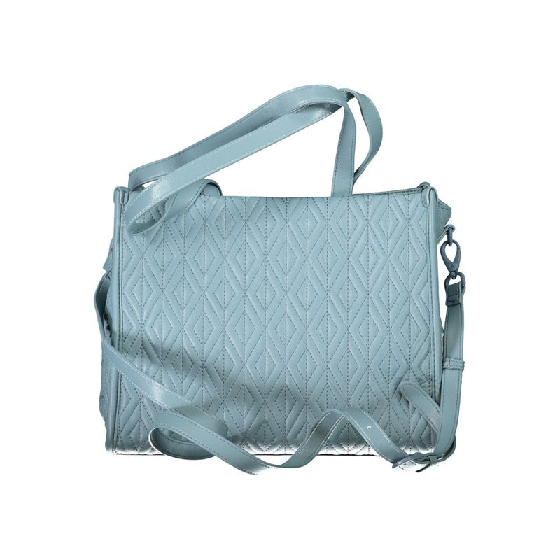 Light Blue Polyester Handbag Valentino Bags