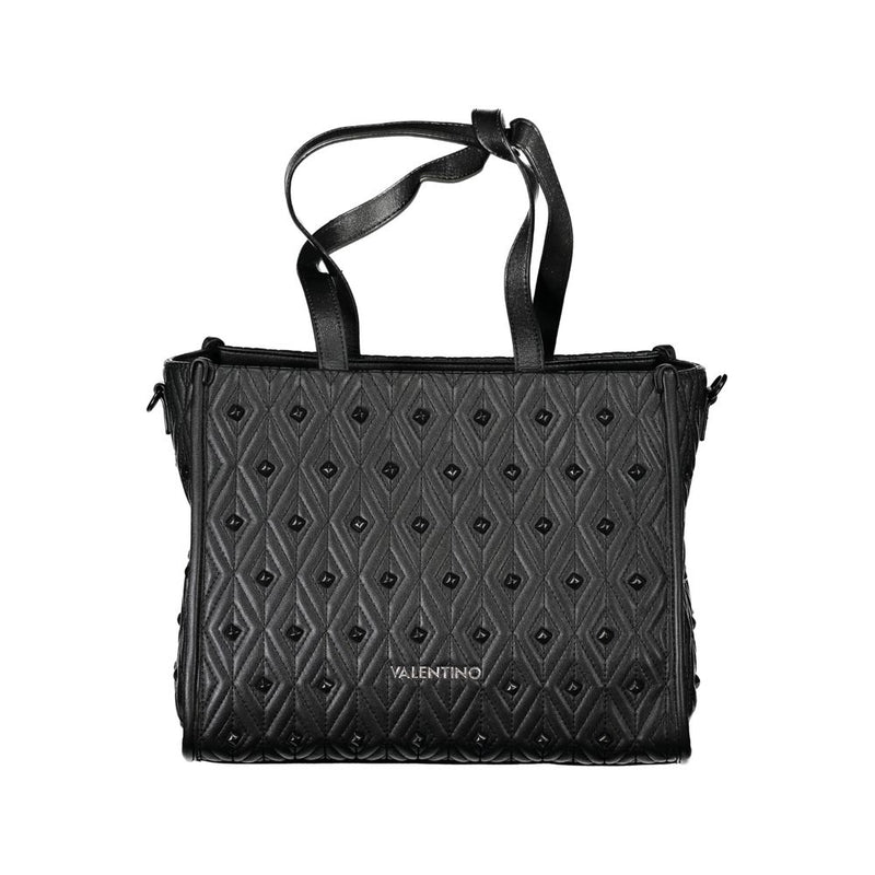 Black Polyester Handbag Valentino Bags