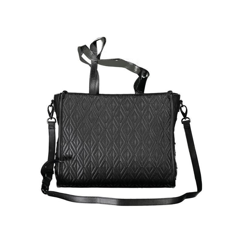 Black Polyester Handbag Valentino Bags