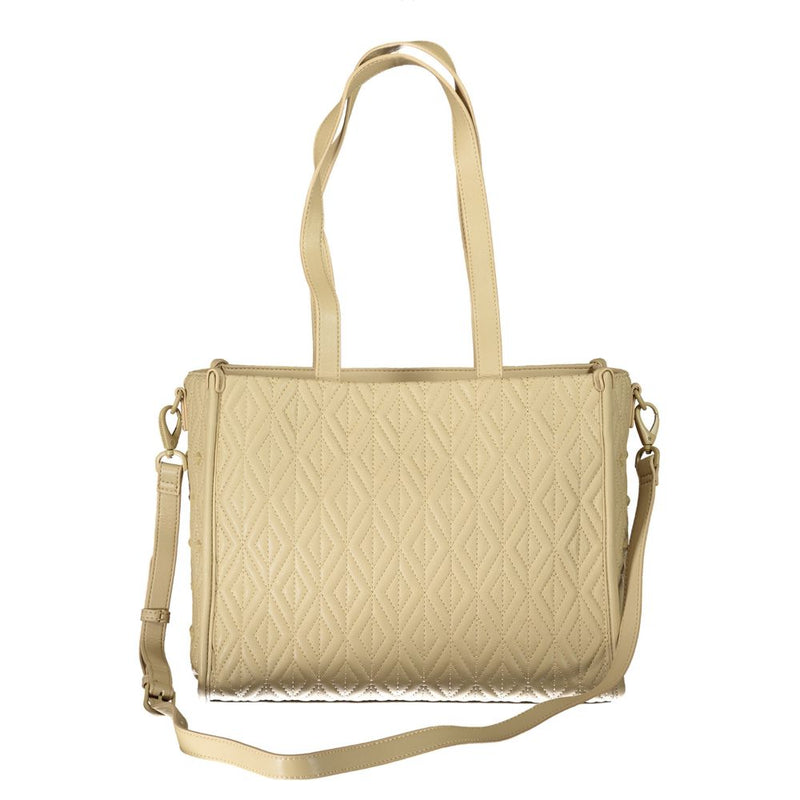 Beige Polyester Handbag Valentino Bags