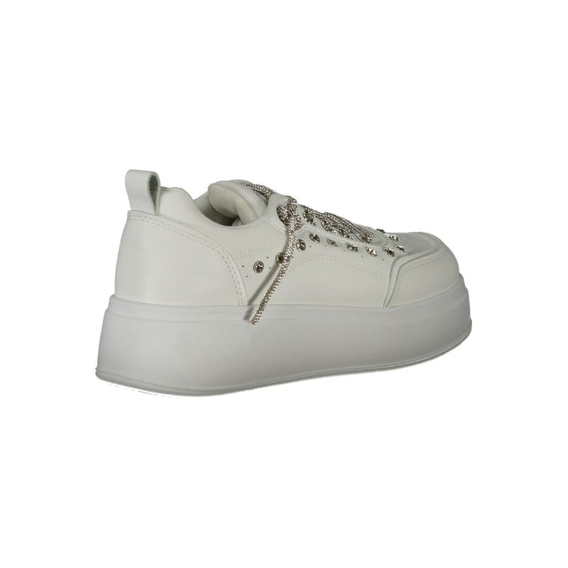 White Polyester Sneaker Laura Biagiotti