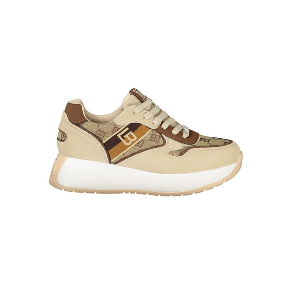 Beige Polyester Sneaker Laura Biagiotti