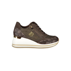 Brown Polyester Sneaker Laura Biagiotti