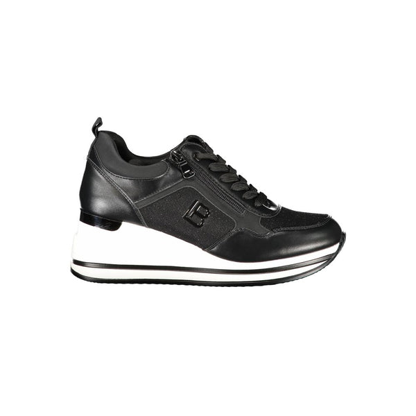 Black Polyester Sneaker Laura Biagiotti