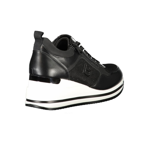 Black Polyester Sneaker Laura Biagiotti