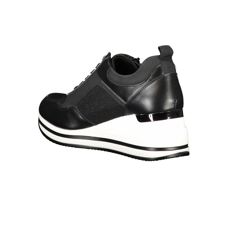 Black Polyester Sneaker Laura Biagiotti