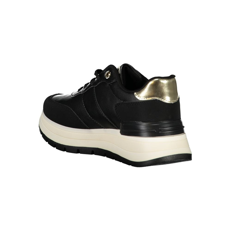 Black Polyester Sneaker Laura Biagiotti