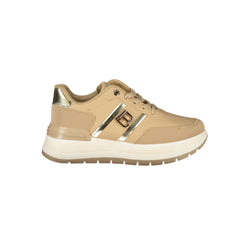 Beige Polyester Sneaker Laura Biagiotti