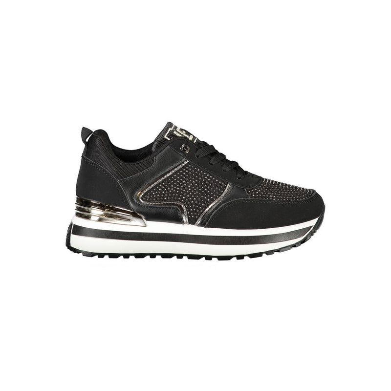 Black Polyester Sneaker Laura Biagiotti