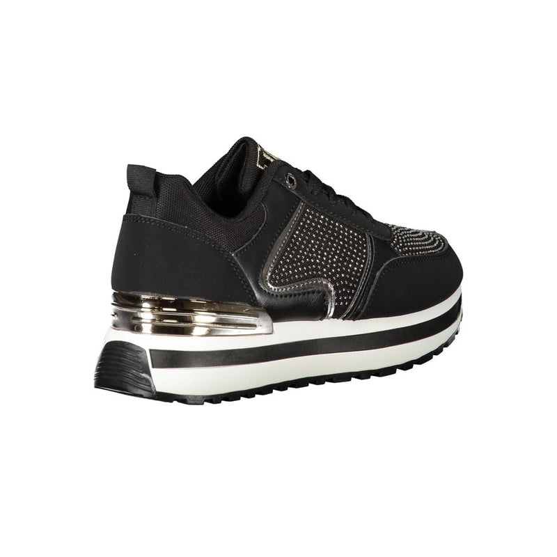 Black Polyester Sneaker Laura Biagiotti