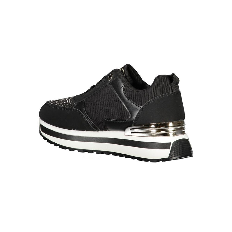 Black Polyester Sneaker Laura Biagiotti