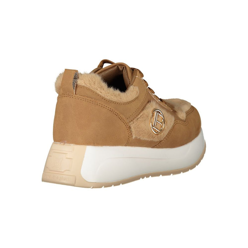 Brown Polyethylene Sneaker Laura Biagiotti