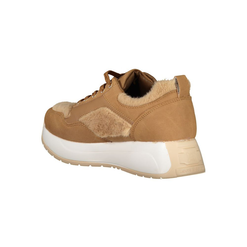 Brown Polyethylene Sneaker Laura Biagiotti