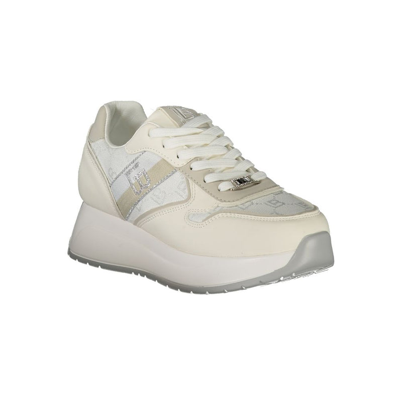 White Polyester Sneaker Laura Biagiotti