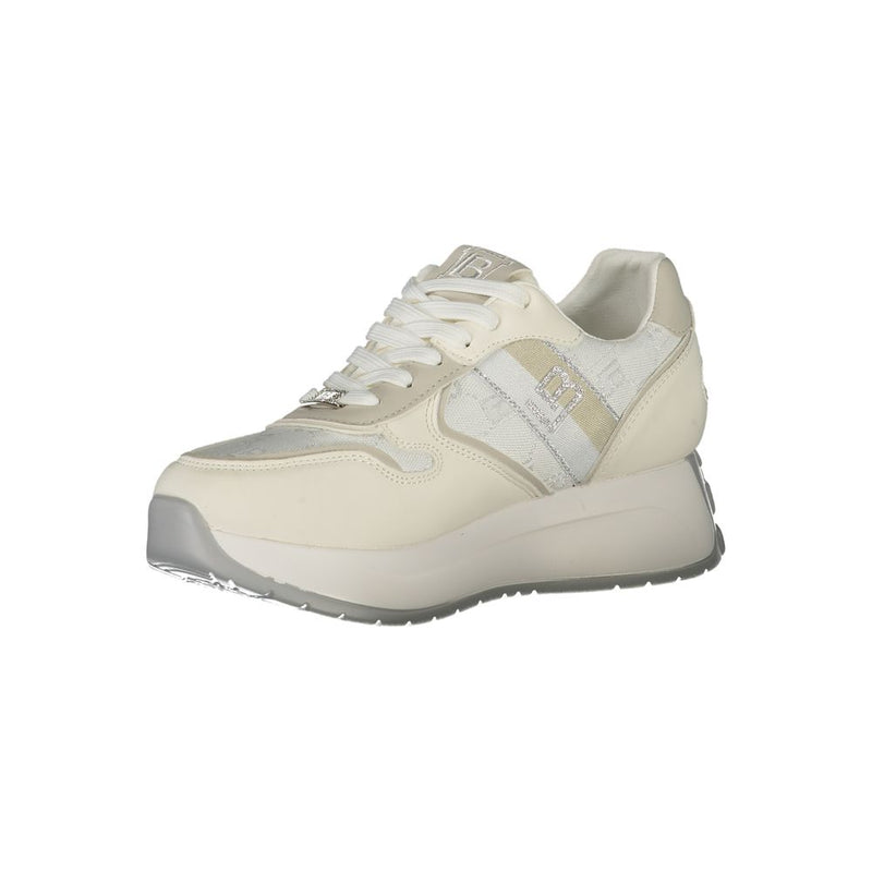 White Polyester Sneaker Laura Biagiotti