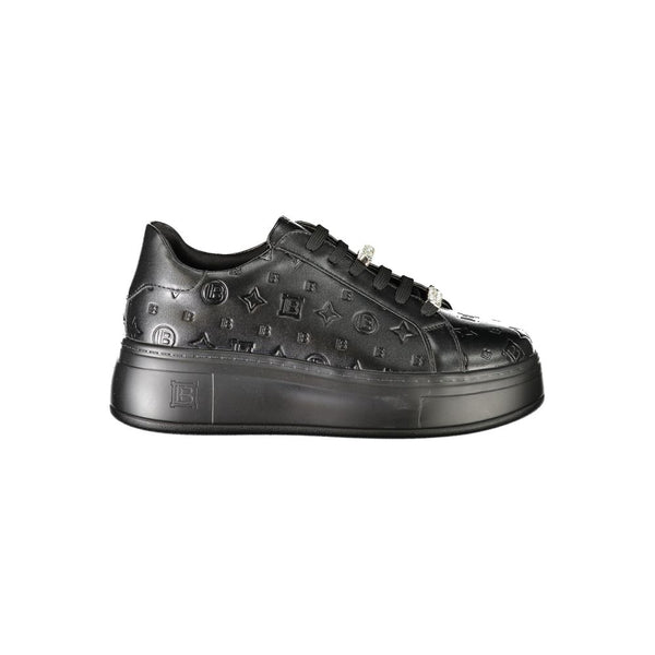 Black Polyester Sneaker Laura Biagiotti