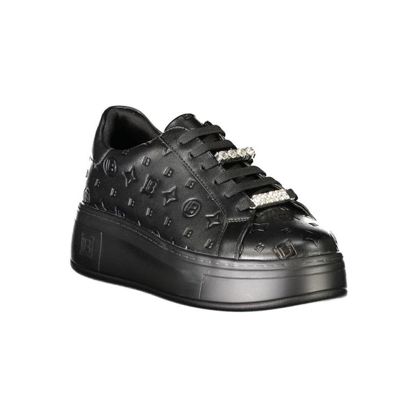 Black Polyester Sneaker Laura Biagiotti