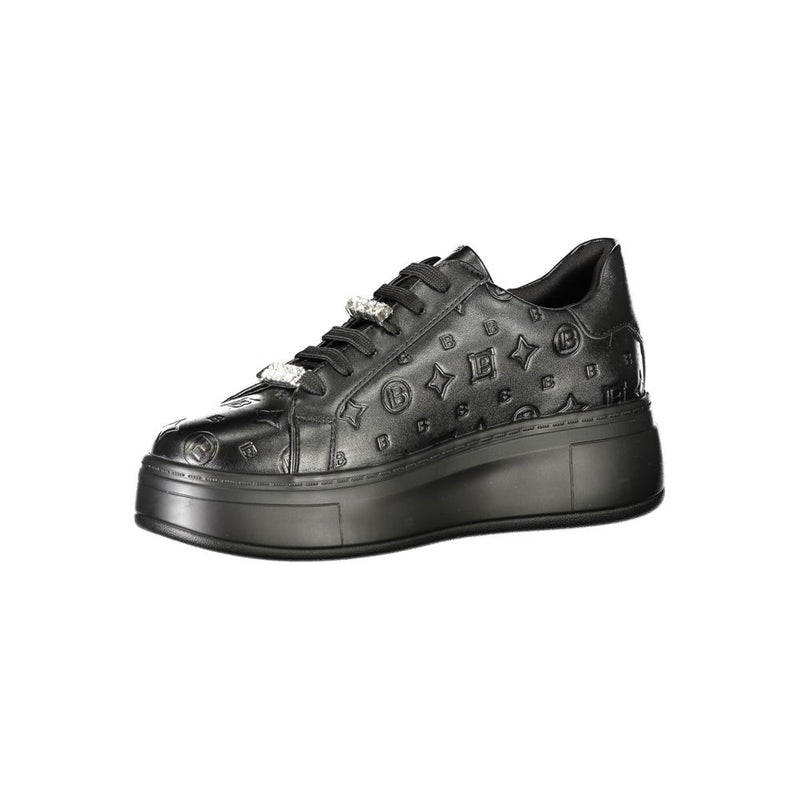 Black Polyester Sneaker Laura Biagiotti