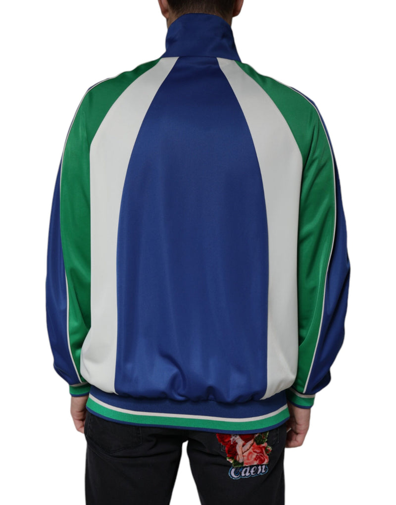 Multicolor Polyester Full Zip Bomber Jacket Dolce & Gabbana