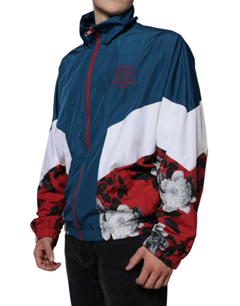 Multicolor Polyester Full Zip Jacket Dolce & Gabbana