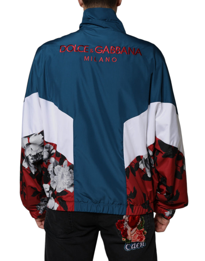 Multicolor Polyester Full Zip Jacket Dolce & Gabbana