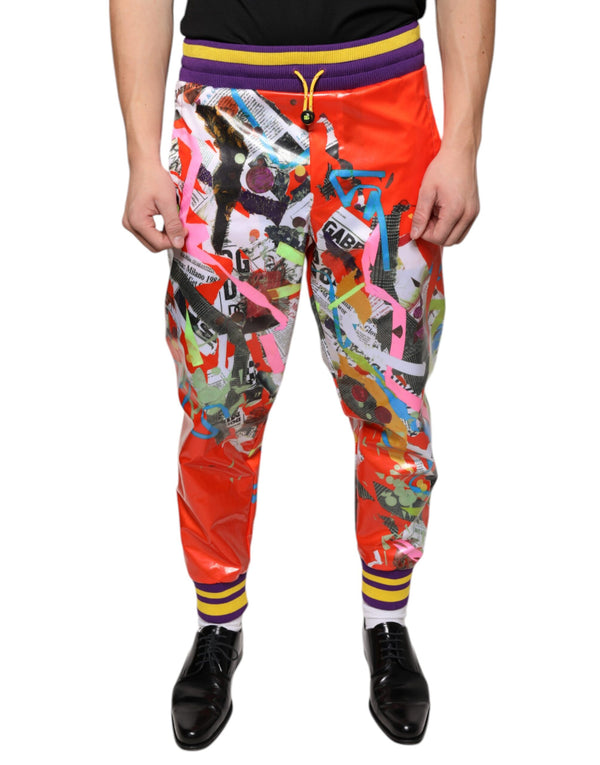 Multicolor Printed Jogger Sweatpants Pants Dolce & Gabbana